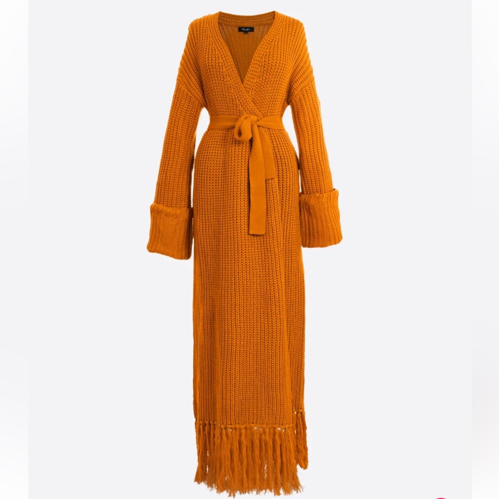 Hanifa Miya Knit Cardigan Dress🧶 (Long Sweater Duster)